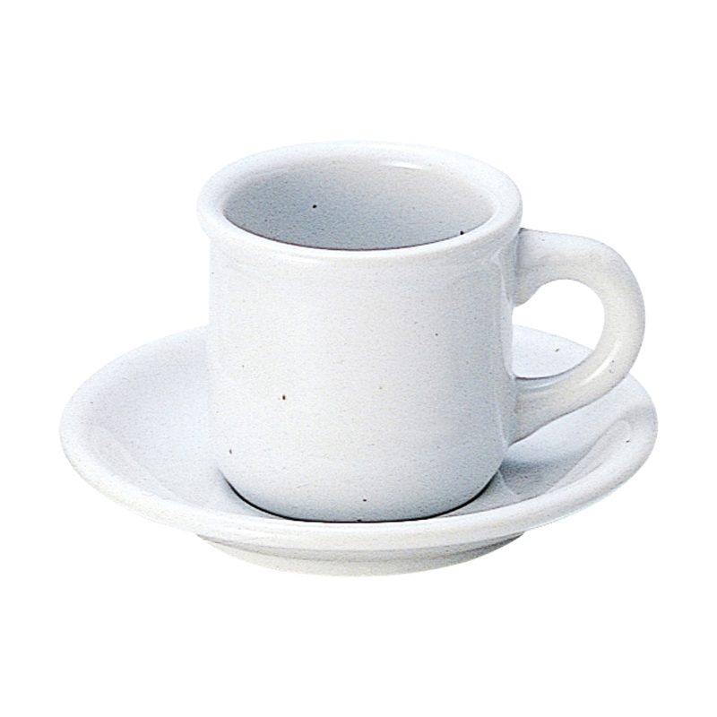 陶器 コーヒーカップ ソーサー 白 おしゃれ カップアンドソーサー 180ml 日本製 四季彩陶器 美濃焼 業務用 食洗器対応 来客用 ギャラクシー ミルク 11111052 11111056