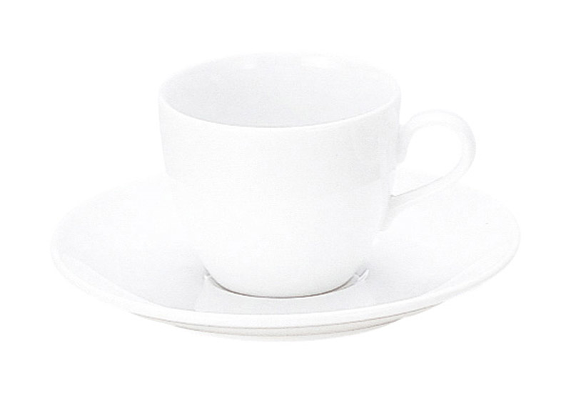 陶器 コーヒーカップ ソーサー おしゃれ カップアンドソーサー 170ml 白磁 日本製 四季彩陶器 美濃焼 業務用 食洗器対応 来客用 プラージュ 13700052 17000055