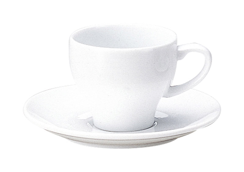 コーヒーカップ ソーサー おしゃれ 陶器 カップアンドソーサー 185ml 白磁 日本製 四季彩陶器 美濃焼 業務用 食洗器対応 来客用 タイド 14100052 17000055