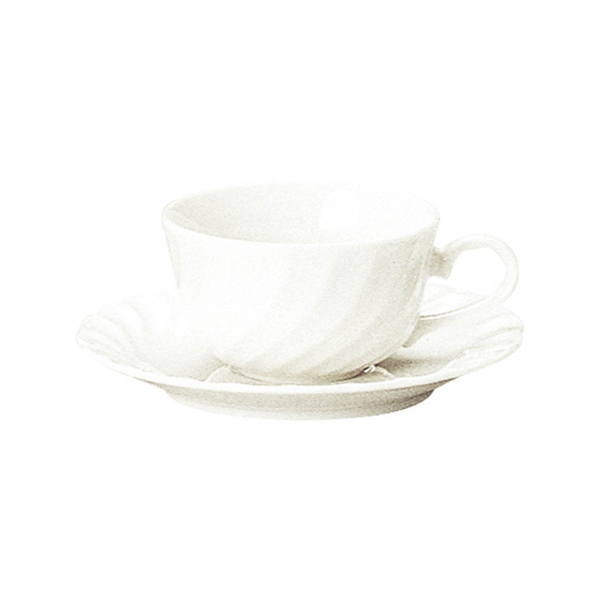ティーカップ ソーサー おしゃれ カップアンドソーサー 180ml 陶器 日本製 四季彩陶器 美濃焼 業務用 食洗器対応 来客用 エスポアール 15200053 15200055