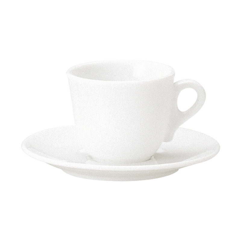 コーヒーカップ ソーサー おしゃれ カップアンドソーサー 185ml 白磁 日本製 四季彩陶器 美濃焼 業務用 食洗器対応 来客用 マーレ 17000052 17000055