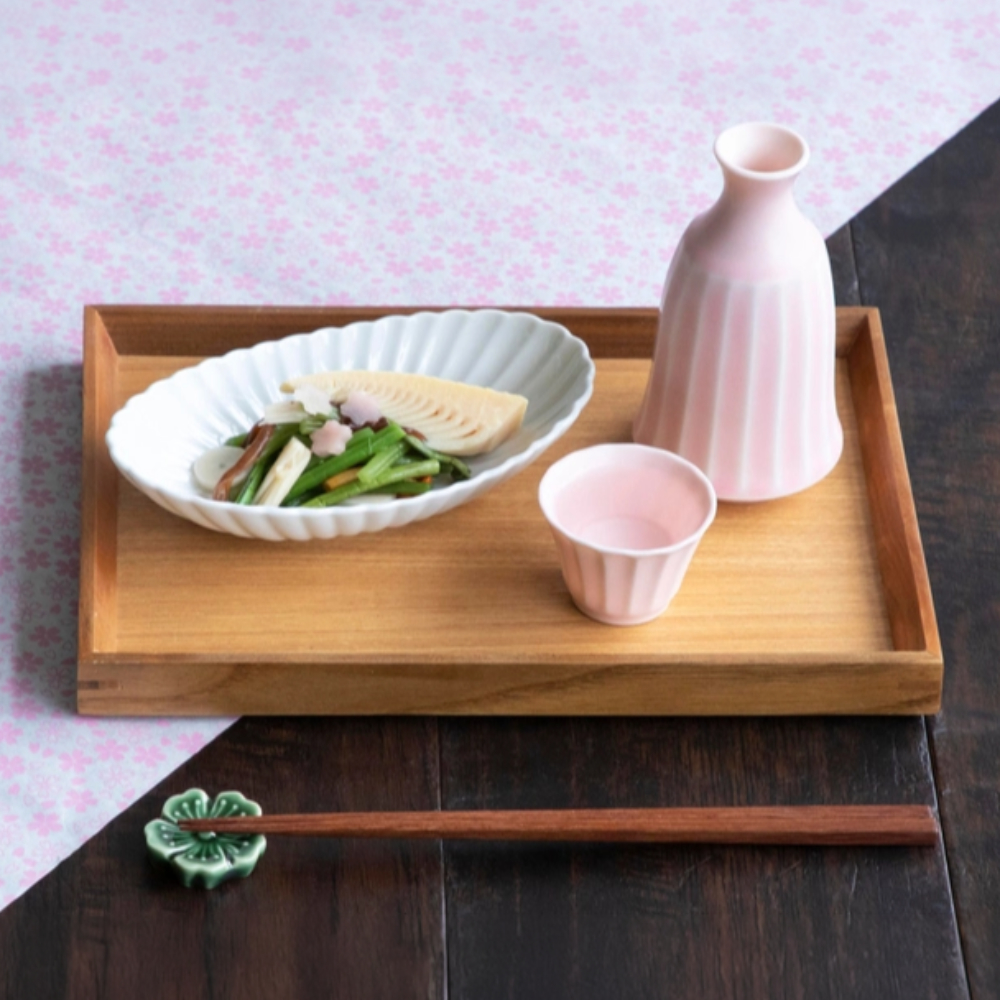 木製 トレー お盆 27cm ランチトレー カフェトレー 定食トレー 配膳トレー ナチュラル ブラウン 業務用 豆皿定食