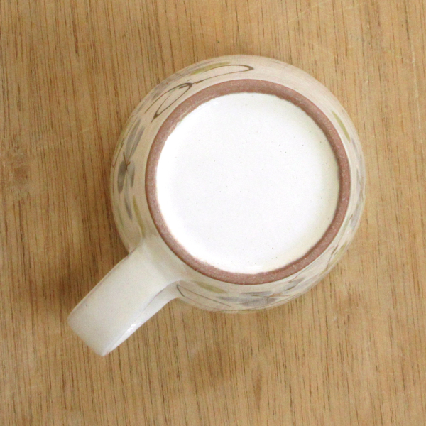マグカップ ビードロ花絵マグ 320ml 陶器 おしゃれ かわいい
