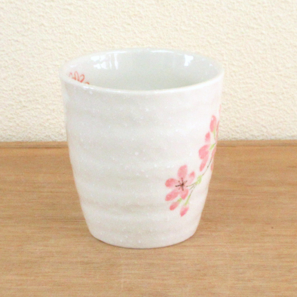 マグカップ おしゃれ かわいい 桜うさぎ ピンク 260ml 陶器 四季彩陶器