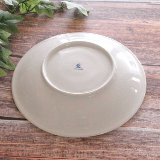 パスタ皿 23cm 軽量 赤絵花 和食器 美濃焼 業務用 四季彩陶器 花赤絵