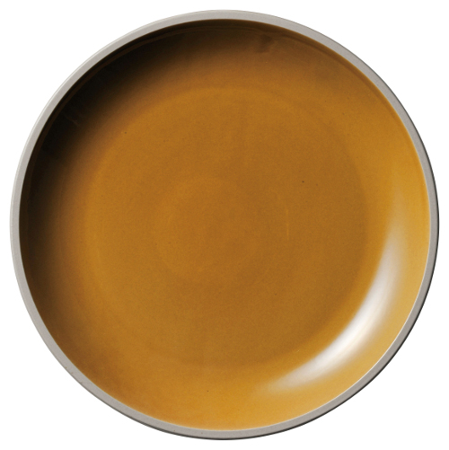 パスタ皿 カレー皿 ディナープレート おしゃれ 23cm 四季彩陶器 美濃焼 業務用 ルスト アンバー 10560004