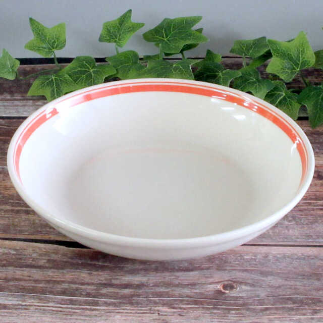 光洋陶器 カントリーサイド パスタ皿 カレー皿 深皿 25cm ボウル 洋食器 陶器 美濃焼 業務用 四季彩陶器 ソーバーオレンジ 10725010