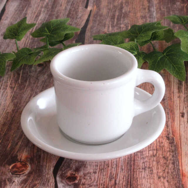 コーヒーカップソーサー おしゃれ アメリカン 270ml 白 大きめ コーヒーカップ 洋食器 おしゃれ 四季彩陶器 美濃焼 業務用 11111051-11111055