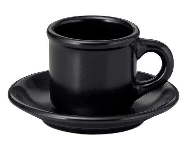 コーヒーカップソーサー おしゃれ 黒 カップアンドソーサー 180ml 陶器 四季彩陶器 美濃焼 業務用 食洗器対応 来客用 ギャラクシー ロッテンロー 11130052-11130056
