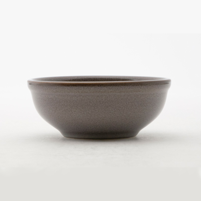 グレー 陶器 ボウル 中型 ネ12 グレー 耳付きスープボウル 小 - 益子焼の小さな窯元