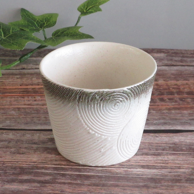 つゆ入れ そばちょこ おしゃれ 蕎麦猪口 225ml 和食器 陶器 四季彩陶器 美濃焼 業務用 妙 翠葉 11217195