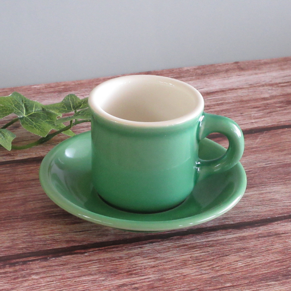 コーヒーカップソーサー おしゃれ カップアンドソーサー 陶器 カフェ風 四季彩陶器 洋食器 業務用食器 カントリーサイド ジェイド 11170052-11170056