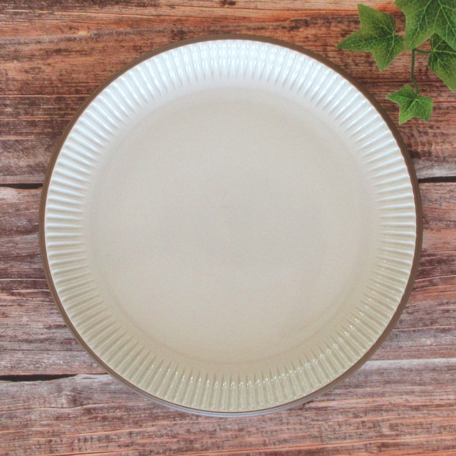 皿 おしゃれ 大皿 26cm ワンプレート皿 ディナープレート メイン料理 洋食器 白い食器 四季彩陶器 美濃焼 業務用 サザンバレー コットンホワイト 11411003