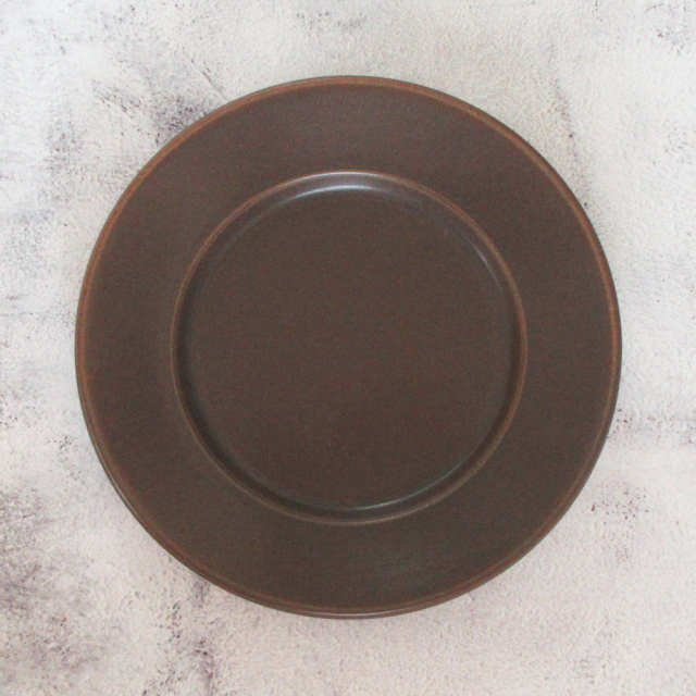 皿 おしゃれ 大皿 28cm ワンプレート皿 ディナープレート メイン料理 洋食器 四季彩陶器 美濃焼 業務用 スパダ ラバブラウン 11662002