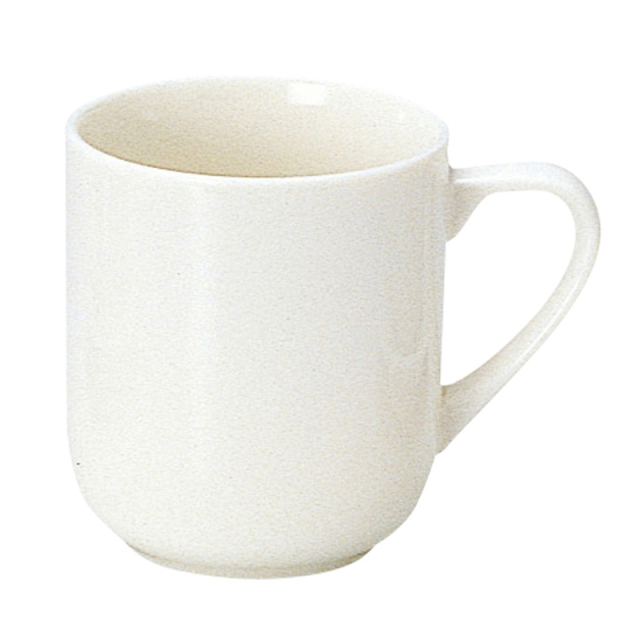 マグカップ 白 陶器 おしゃれ かわいい 280ml 白い食器 四季彩陶器 美濃焼 業務用 ボーンセラム 12120050