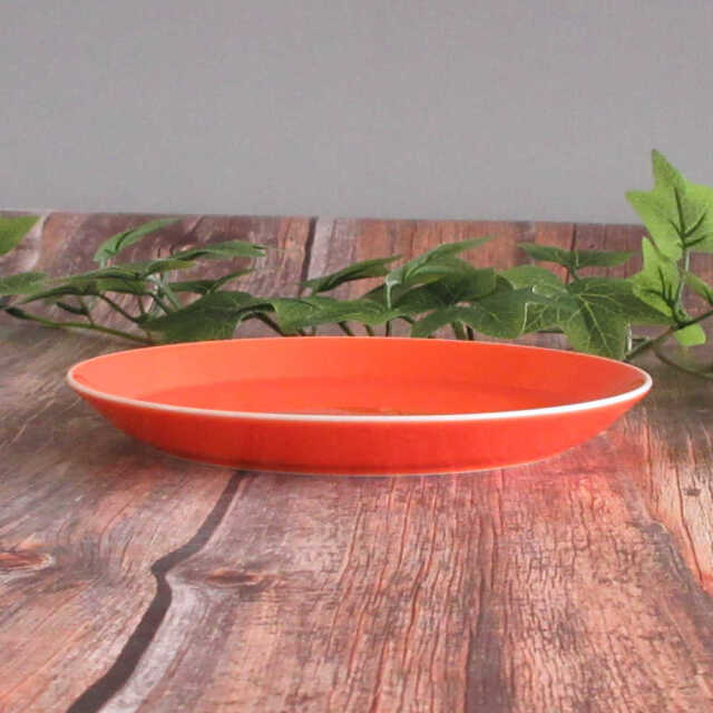 大皿 26cm パスタ皿 カレー皿 おしゃれ ワンプレート皿 陶器 四季彩