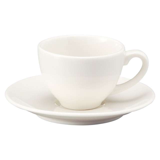 エスプレッソカップソーサー おしゃれ 陶器 小さめ カップアンドソーサー 白い食器 洋食器 四季彩陶器 美濃焼 業務用 ボンボヤージ 12420058-12120059