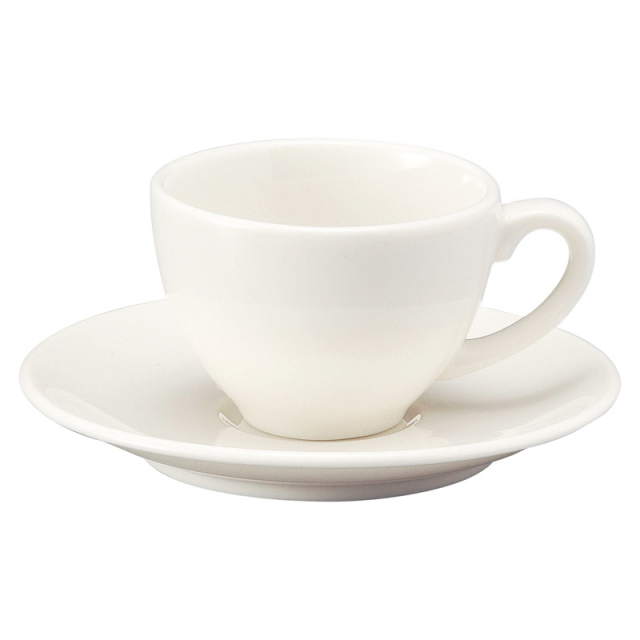 エスプレッソカップソーサー おしゃれ 陶器 小さめ カップアンドソーサー 白い食器 洋食器 四季彩陶器 美濃焼 業務用 ボンボヤージ 12420058-12120059