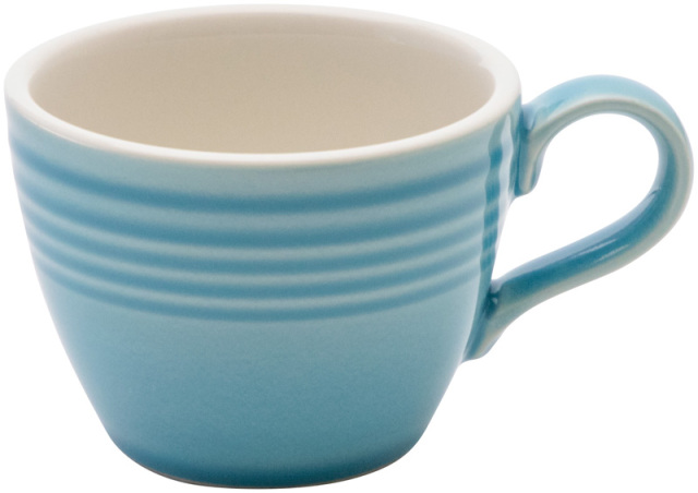 コーヒーカップソーサー おしゃれ カップアンドソーサー 180ml 陶器 ブルー 四季彩陶器 美濃焼 業務用 食洗器対応 来客用 オービット ターコイズブルー 12686052-12686055/カップ (792円)