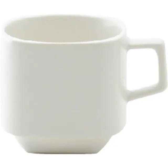 コーヒーカップソーサー スタッキング 陶器 カップアンドソーサー おしゃれ 四季彩陶器 美濃焼 業務用 カルマ スノーホワイト 12910452-12910055