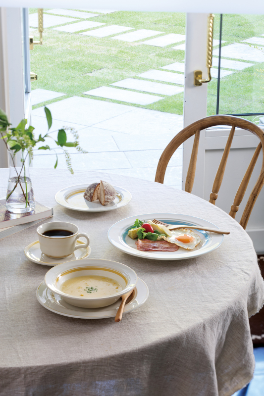 パスタ皿 カレー皿 おしゃれ 23cm 陶器 ディナープレート 四季彩陶器