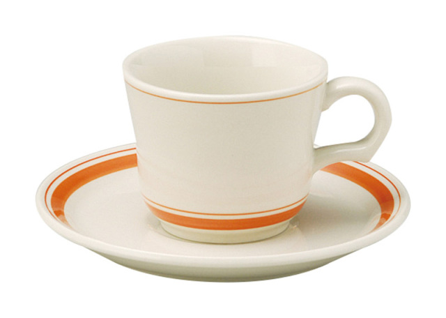 光洋陶器 カントリーサイド コーヒーカップソーサー おしゃれ カップアンドソーサー 170ml 陶器 四季彩陶器 美濃焼 業務用 食洗器対応 来客用 ソーバーオレンジ 13425052-13425055