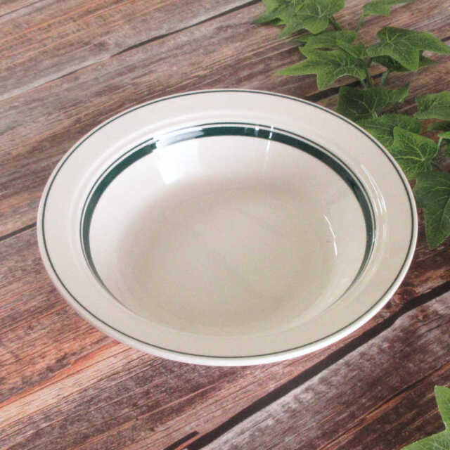 光洋陶器 カントリーサイド パスタ皿 スープ皿 22cm ボウル おしゃれ 四季彩陶器 美濃焼 業務用 モスグリーン 13427022