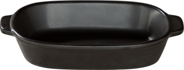 グラタン皿 20cm ブラック オブロングラタン 四季彩陶器 美濃焼 業務用 クジーネ 13430086