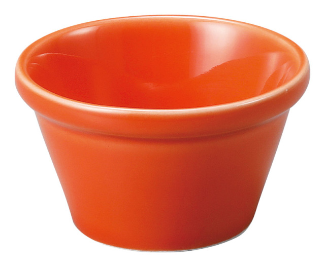 ソースカップ 陶器 60ml ディップソースカップ ドレッシングカップ 6cm 四季彩陶器 美濃焼 業務用 電子レンジ 食洗器対応 オービット マンダリンオレンジ 13450099