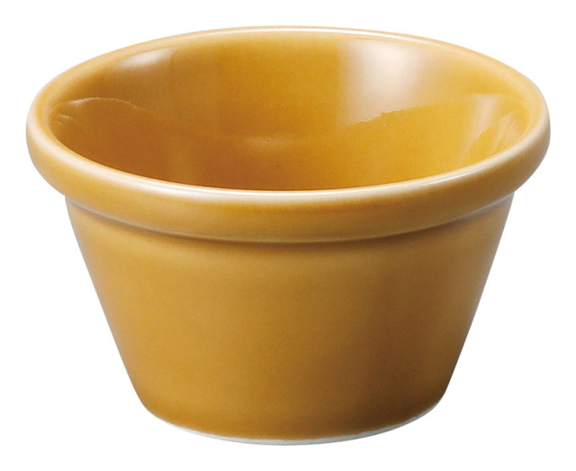 ソースカップ 陶器 60ml ディップソースカップ ドレッシングカップ 6cm 四季彩陶器 美濃焼 業務用 電子レンジ 食洗器対応 オービット メローアンバー 13460099