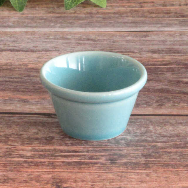 ソースカップ 陶器 60ml ディップソースカップ ドレッシングカップ 6cm 四季彩陶器 美濃焼 業務用 電子レンジ 食洗器対応 オービット ターコイズブルー 13486099