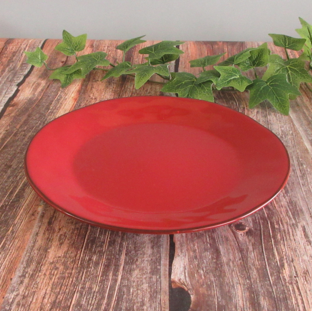 パスタ皿 28cm 陶器 おすすめ 使いやすい お皿 大きさ 赤 四季彩陶器