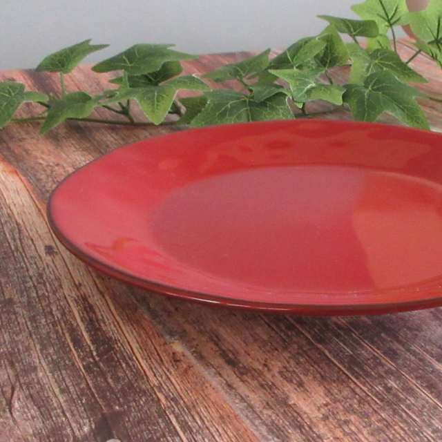 パスタ皿 28cm 陶器 おすすめ 使いやすい お皿 大きさ 赤 四季彩陶器
