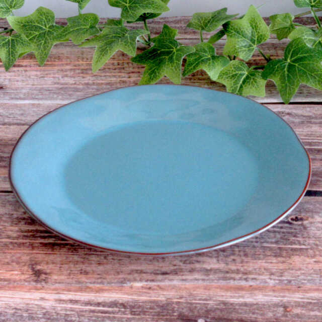 パスタ皿 23cm 水色