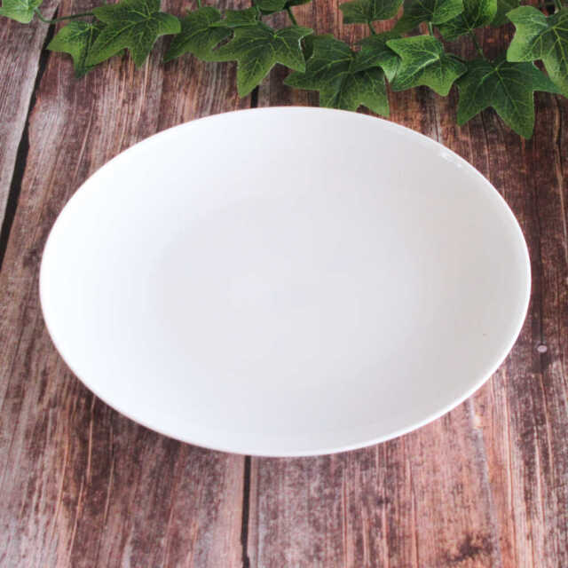 主菜皿 パスタ皿 おしゃれ シンプル 白 22cm 四季彩陶器 美濃焼 業務用
