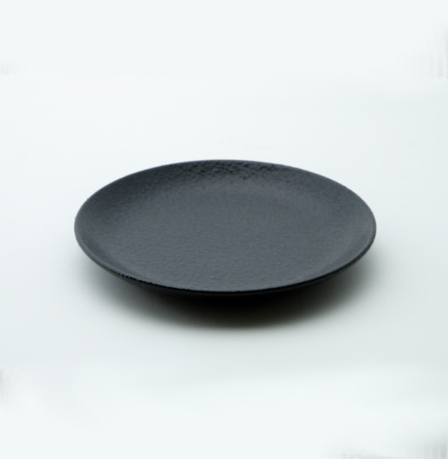 取り皿 おしゃれ シンプル 黒 15cm 四季彩陶器 美濃焼 業務用 エボニー