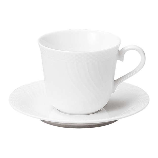 カプチーノカップソーサー おしゃれ カップアンドソーサー 白い食器 洋食器 四季彩陶器 美濃焼 業務用 リヴァージュ 15300051-15300055
