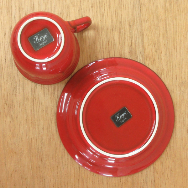 コーヒーカップ＆ソーサー ラフィネ ヴィンテージレッド