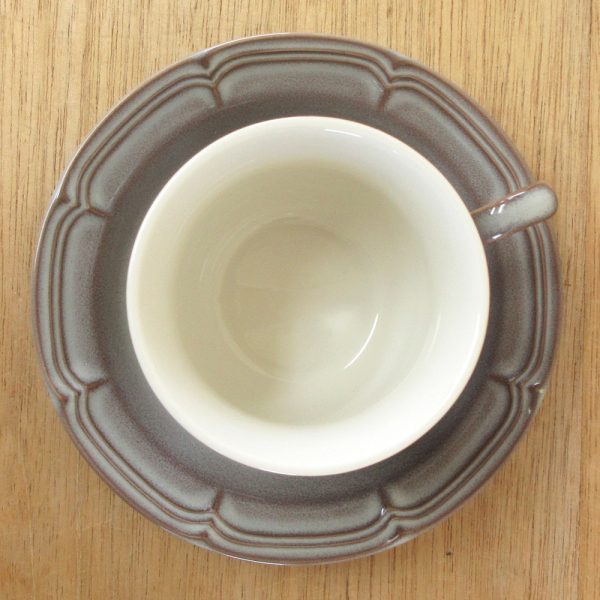コーヒーカップソーサー ラフィネ ストームグレー