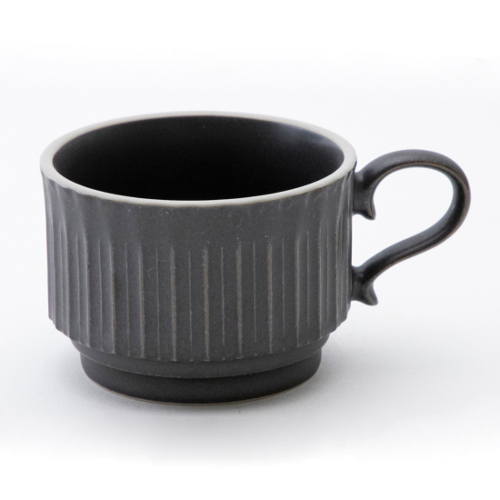 コーヒーカップ ソーサー スタック クリスタルブラック ストーリア