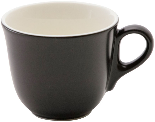 コーヒーカップソーサー おしゃれ 黒 カップアンドソーサー 185ml 陶器