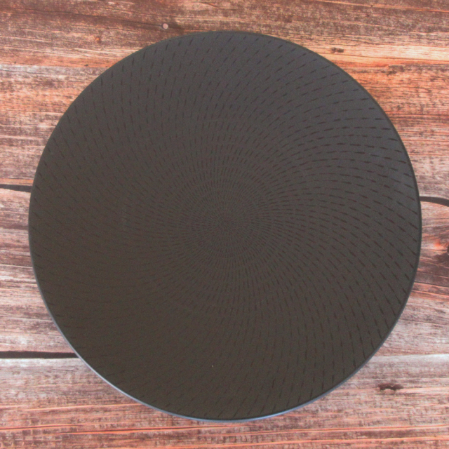 パスタ皿 カレー皿 和食器 モダン 17cm おしゃれ 丸皿 陶器 黒い食器 四季彩陶器 美濃焼 業務用 千早 黒 18131007