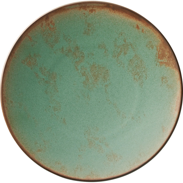 ケーキ皿 おしゃれ 19cm 陶器 デザートプレート 四季彩陶器 美濃焼 業務用 アスカ 翠紋 18175006