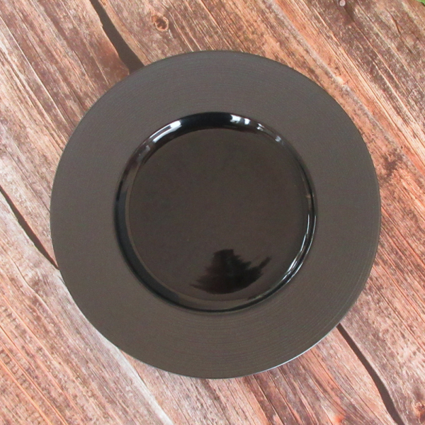 光洋陶器 ナイトストリーム 26cmリムプレート マット&シャイニー