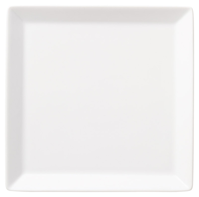 四角 皿 白 23cm おしゃれ スクエアプレート 白磁 角皿 正方形 四季彩陶器 美濃焼 業務用 ミューレ（パシオン）19700063