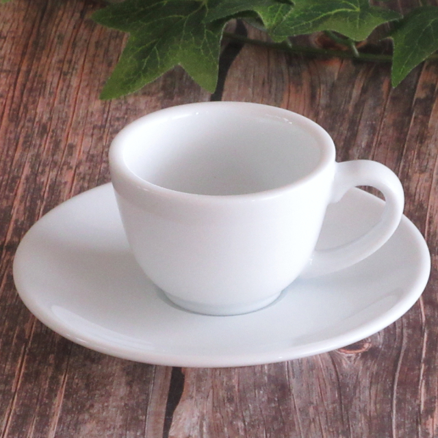 エスプレッソカップ ソーサー おしゃれ 白 カップアンドソーサー 65ml