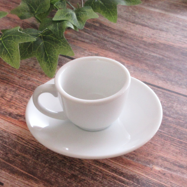 エスプレッソカップ ソーサー おしゃれ 白 カップアンドソーサー 65ml