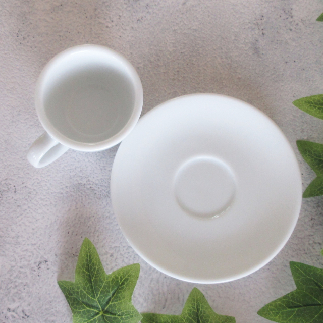 エスプレッソカップ ソーサー おしゃれ 白 カップアンドソーサー 65ml