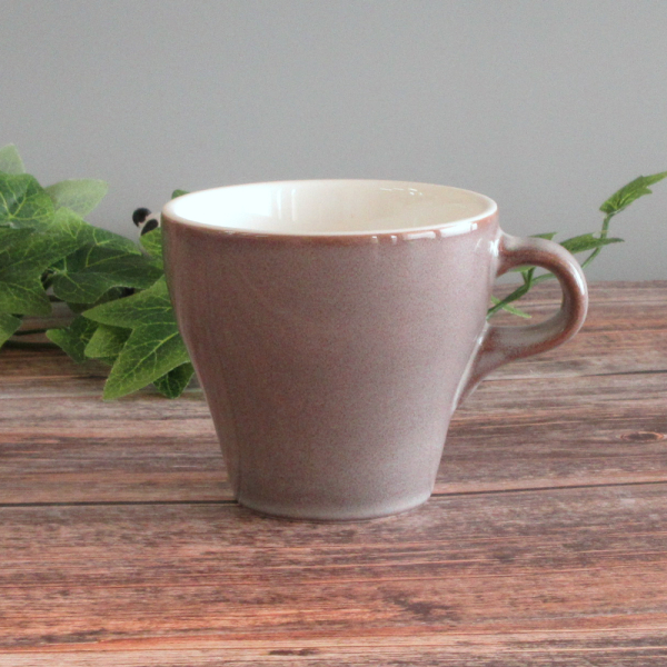 4月14日　ラテ♡モカ ラテカップ 8oz グレー おしゃれ 四季彩陶器 美濃焼 業務用 イラーレ