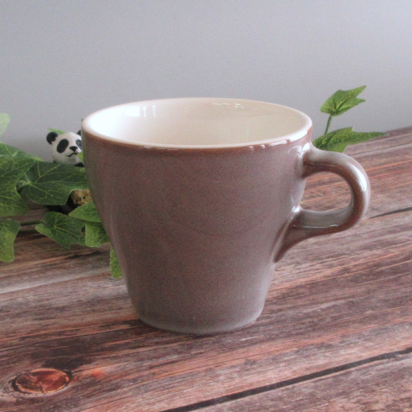 4月14日　ラテ♡モカ ラテカップ 8oz グレー おしゃれ 四季彩陶器 美濃焼 業務用 イラーレ